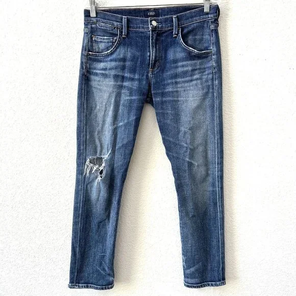 $298 AGold E Isabel Distressed Jeans Slim Jeans Size 27 - Picture 2 of 9